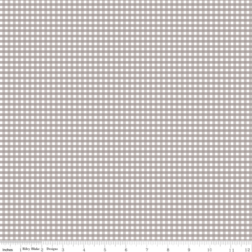Gray Gingham, C440-40 GRAY