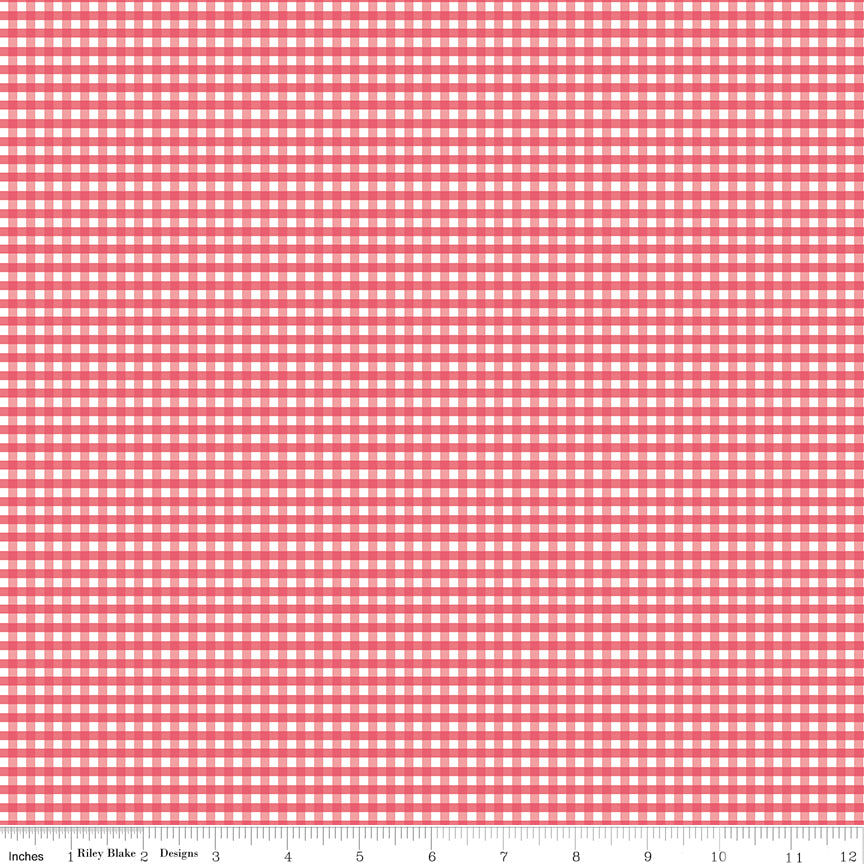 Tea Rose Gingham, C440-TEAROSE