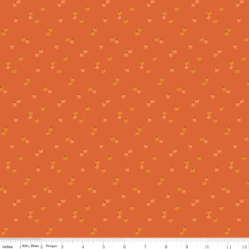 Pumpkins on Orange, C652-ORANGE