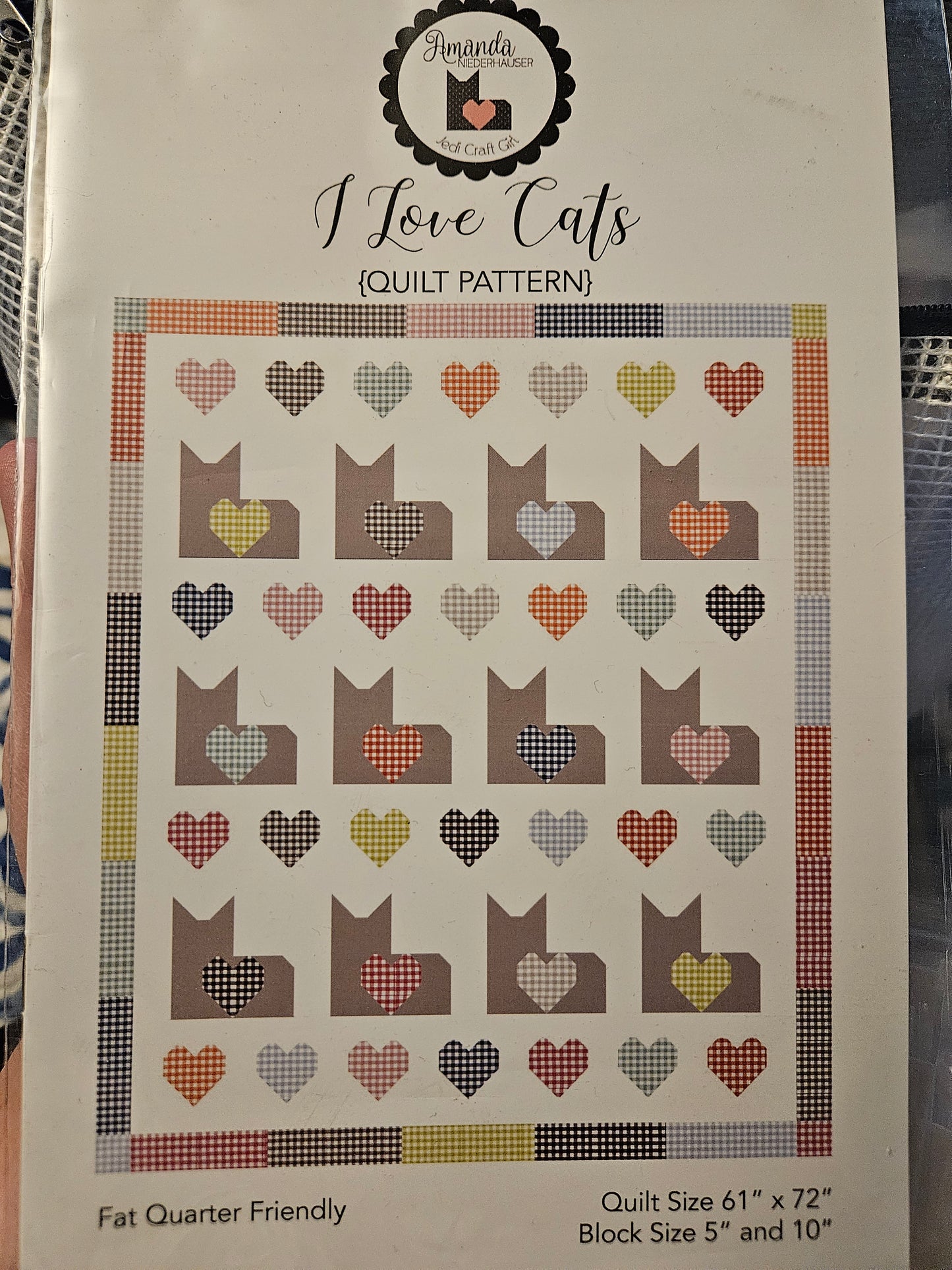 I Love Cats quilt pattern