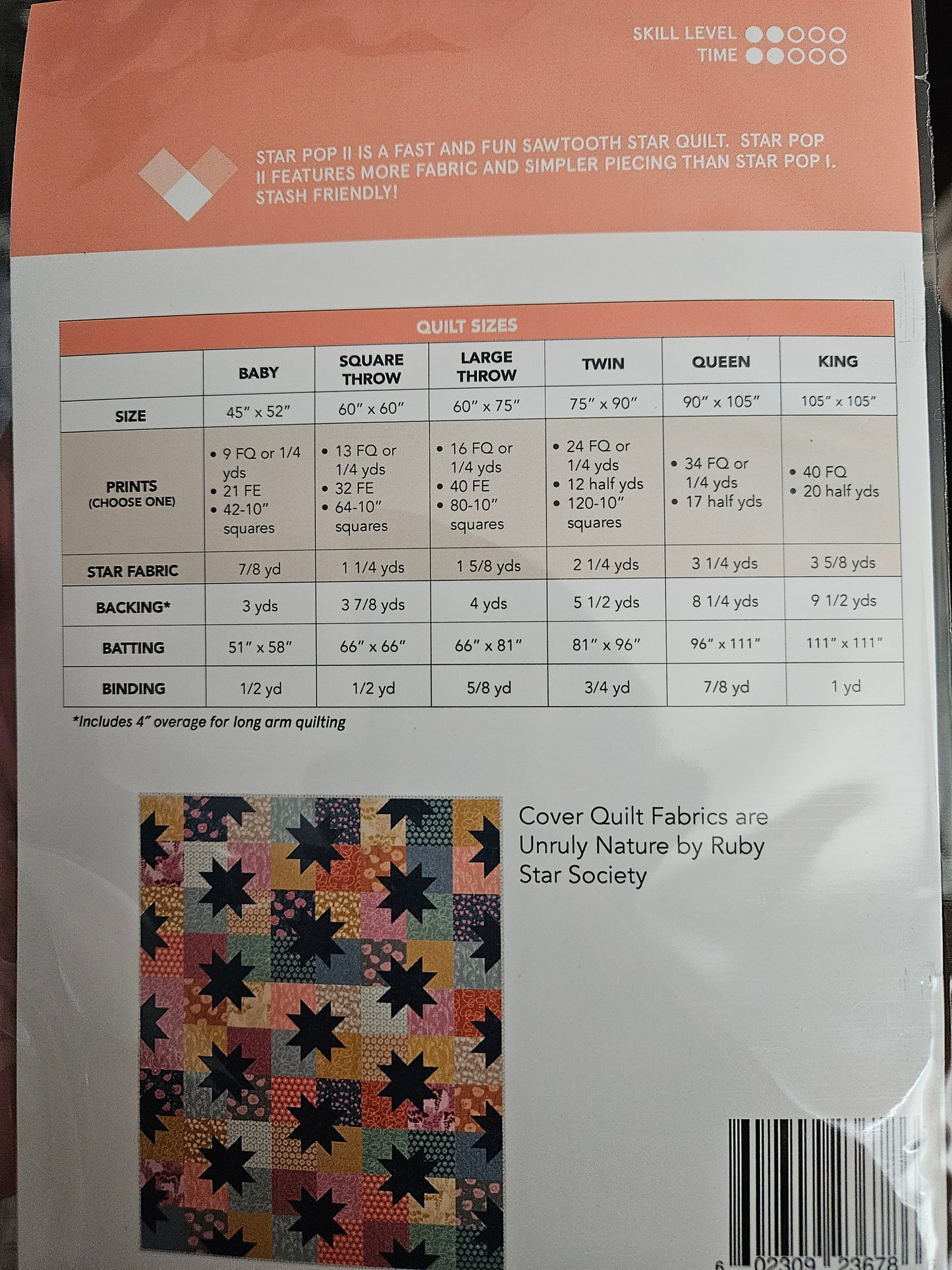 Star Pop II quilt pattern