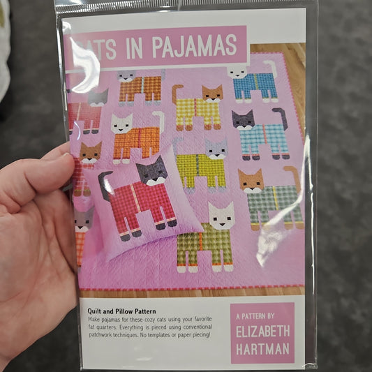 Cats in Pajamas pattern - NOT a download