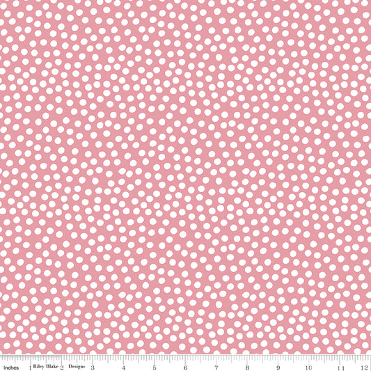 Dear Sweethearts Scramble Dots Pink, sold in 1/2 yard increments, cut continous, C18096-PINK