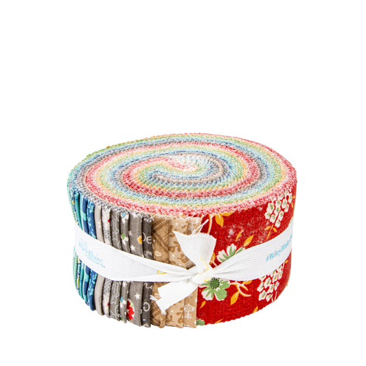 Home Town Holiday Rolie Polie 40 piece 2.5" fabric strips RP-14900-40