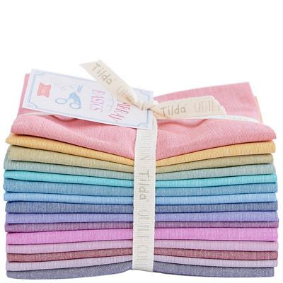 Tilda Chambray Fat Quarter Bundle - 15 pieces